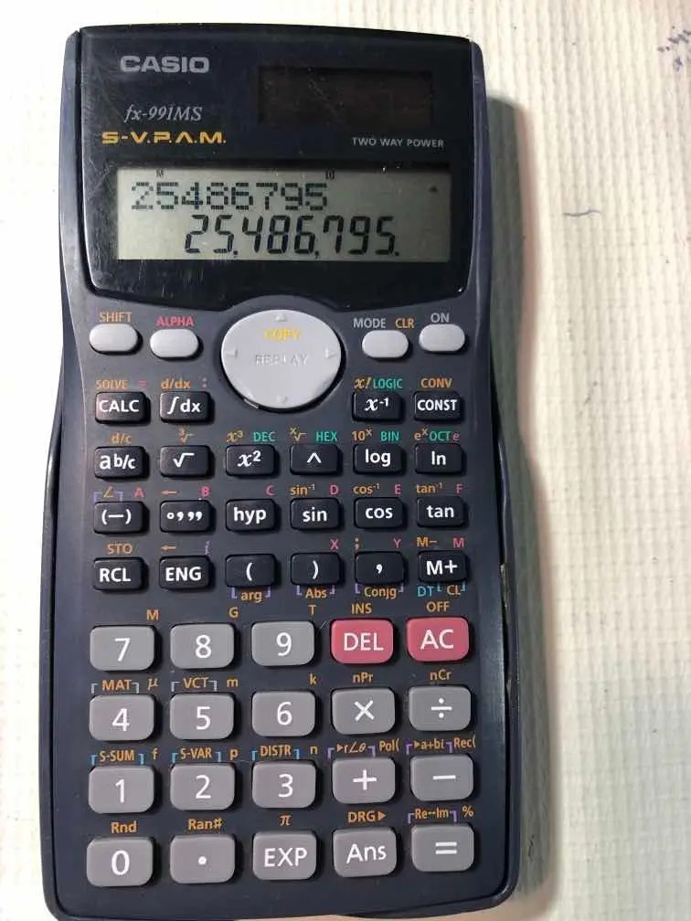 Casio B30 Calculadora Científica Fx991ms Solar Con Manual Mercado Libre