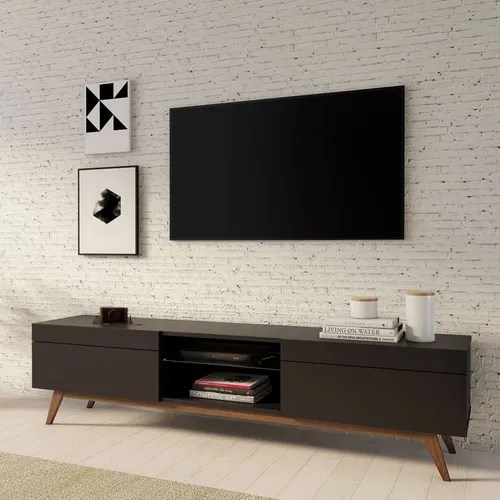 Rack Glasgow Preto 218 Cm MercadoLivre