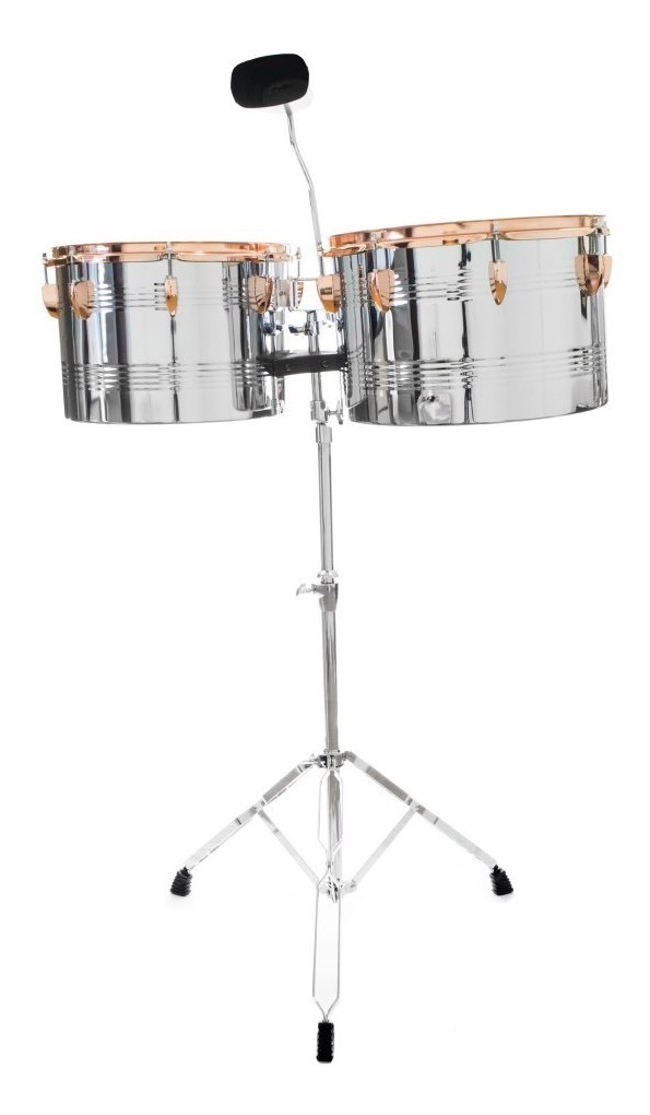 Timbales Extreme Vaso Largo 14 Y 15 Con Cencerro Tipo Banda Envío gratis