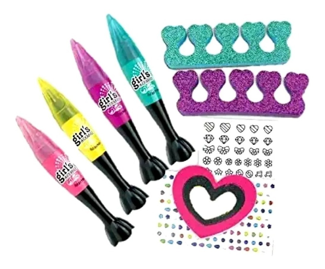 Juguete Nail Art Pens Para Uñas Decora Crea Niñas Niña Salon Envío gratis