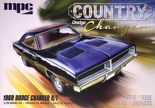 Carro 1969 Dodge Charger R T 1 25 Kit Mpc Plastimodelismo Mercado Livre