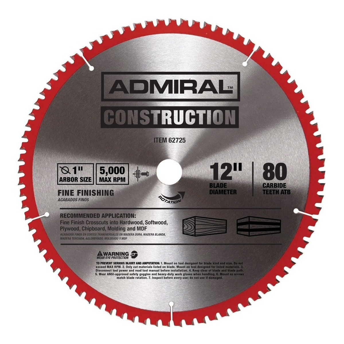 Disco Para Cortar Madera De 12 Pulgadas Nitro Shield Envío gratis