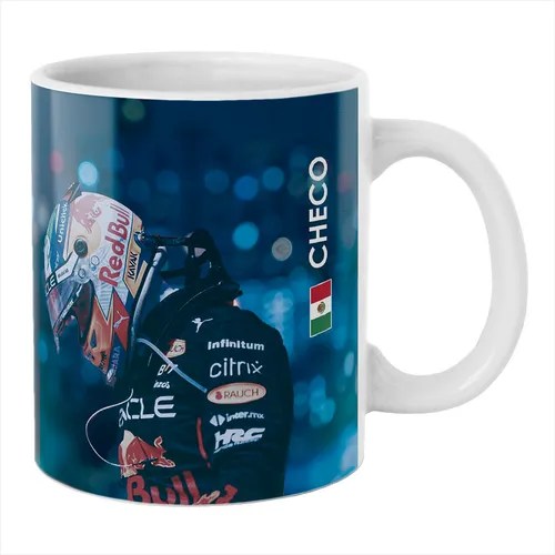 Taza Checo Pérez Red Bull Racing Fórmula 1 Meses sin intereses