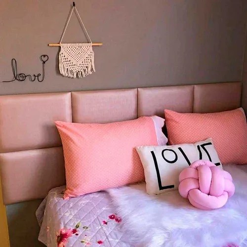 Kit 10 Placas Adesiva Cabeceira Estofada Cama Box King 30x40