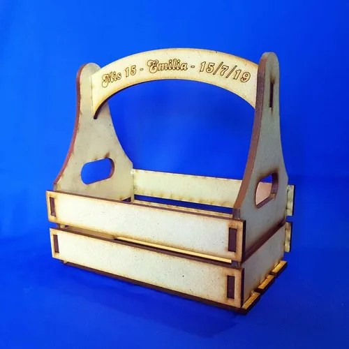 45 Mini Cajoncitos Verduleros Con Manija Souvenir Fibrofacil