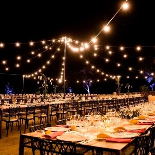 Guirnalda Luces Exterior Intemperie Kermese Feria 20M Full | Tienda Objetos