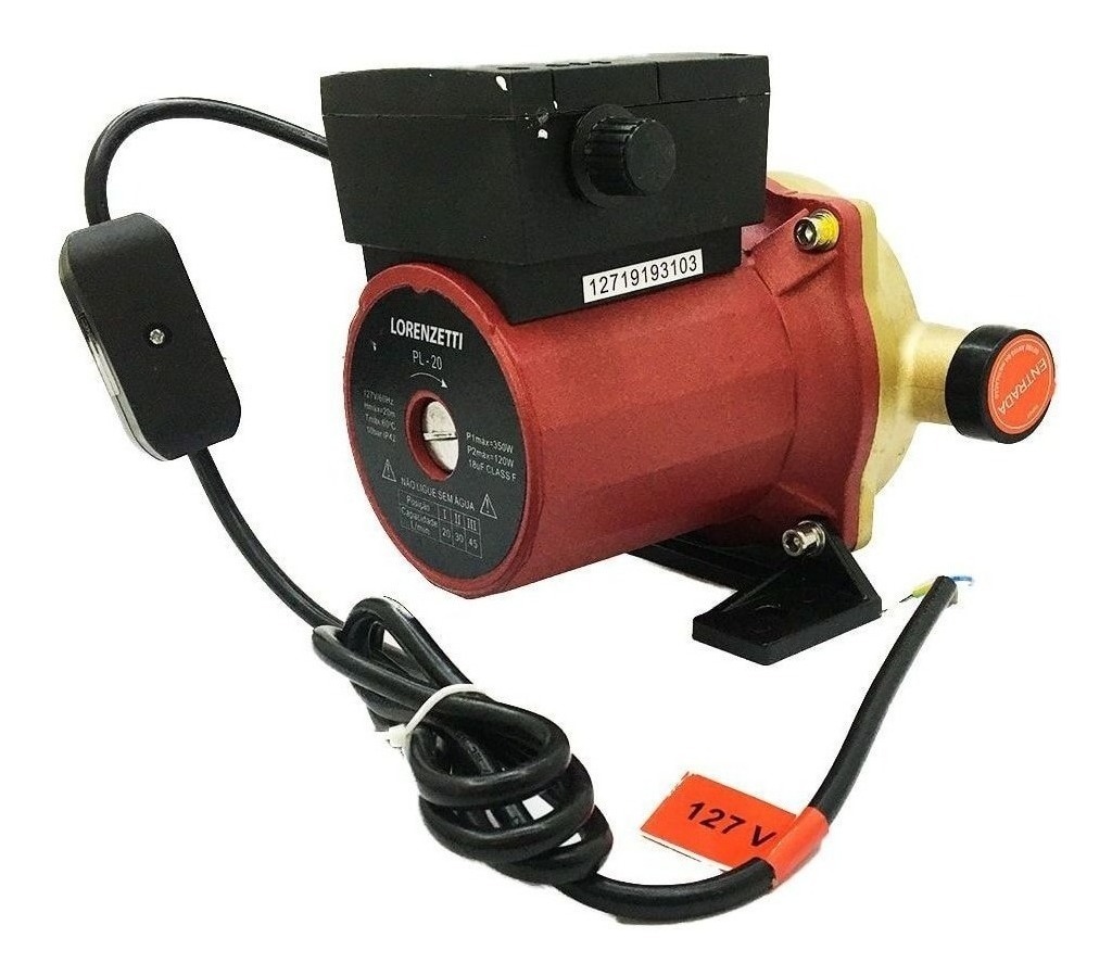 Pressurizador Lorenzetti Pl20 Pl 20 Mca 350w Água 127v Mercado Livre