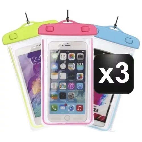 Kit 3x Capinha Bag Aquática Celular Prova D'água Universal MercadoLivre
