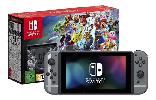 Nintendo Switch 32Gb Super Smash Bros. Ultimate Edition Color Gris Y Negro | Meses Sin Intereses