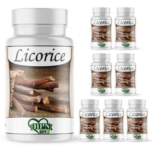 Licorice (raiz Doce) Suplemento Puro Em Cápsulas Kit 8 Potes Parcelamento sem juros