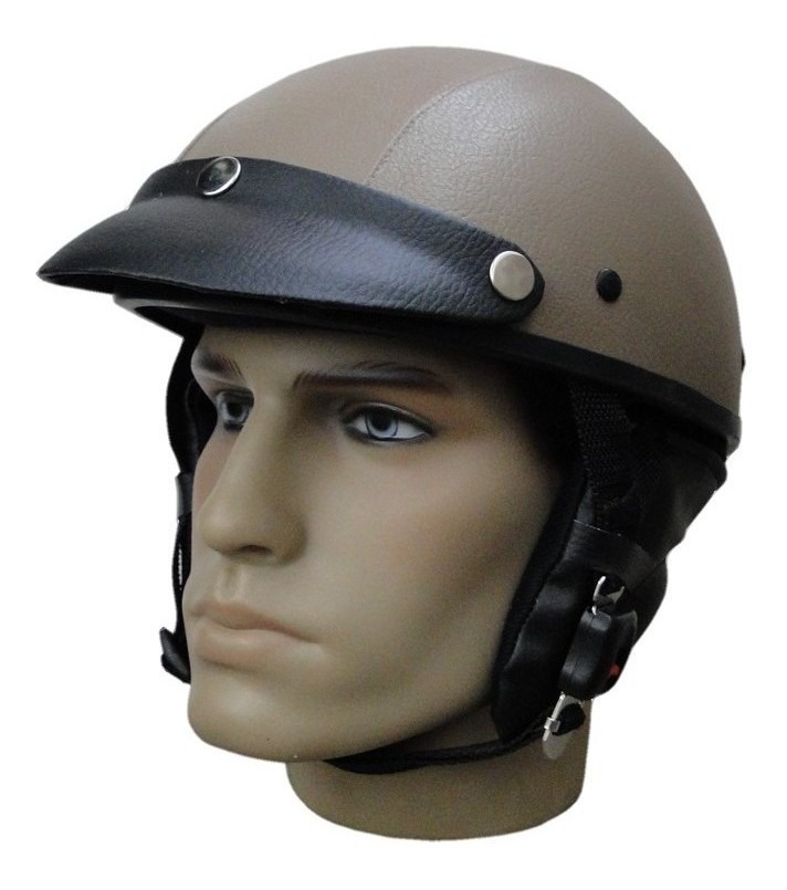 Capacete Aberto Coquinho Couro Moto Elétrica Scooter Ccc071 Mercado Livre
