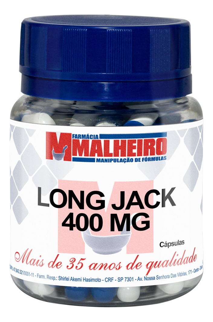 Long Jack 400mg 60 Cápsulas Mercado Livre
