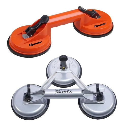 Ventosa Sucção Tripla Capacidade 120kg + Ventosa Dupla 80kg R 119,00
