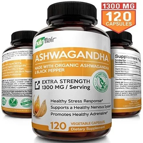 Ashwagandha Premium Con Bioperina 1300 Mg X 120 Capsulas