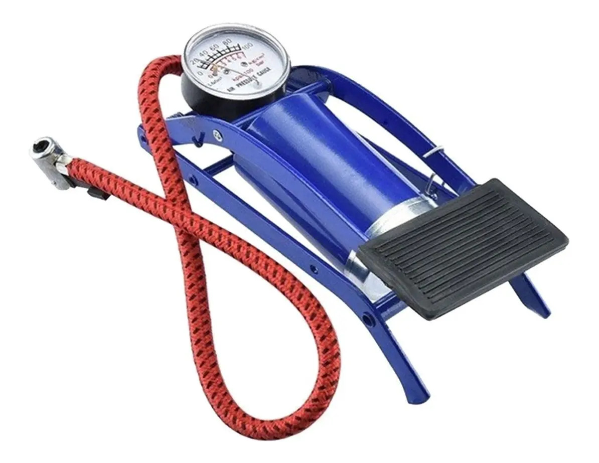 Bomba Encher Pneu Ar Pedal Colchão Moto Bike Util Mercado Livre