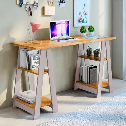 Escritorio Vigor Jcm Furniture con caballete, 136,5 cm MercadoLibre