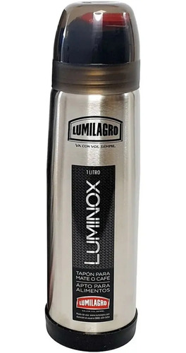 Termo Lumilagro Acero Inoxidable Luminox 1 Lt Pico Matero | Cuotas Sin Interés