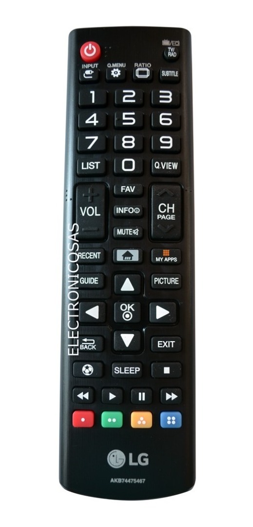Control Remoto LG Smart Tv Pantalla Led Plana Hd Original Meses sin