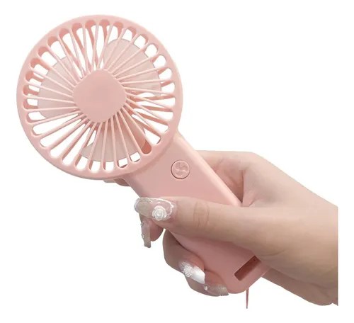 Ventilador Portatil Recargable Usb Mini Con Base 13666 Color De La