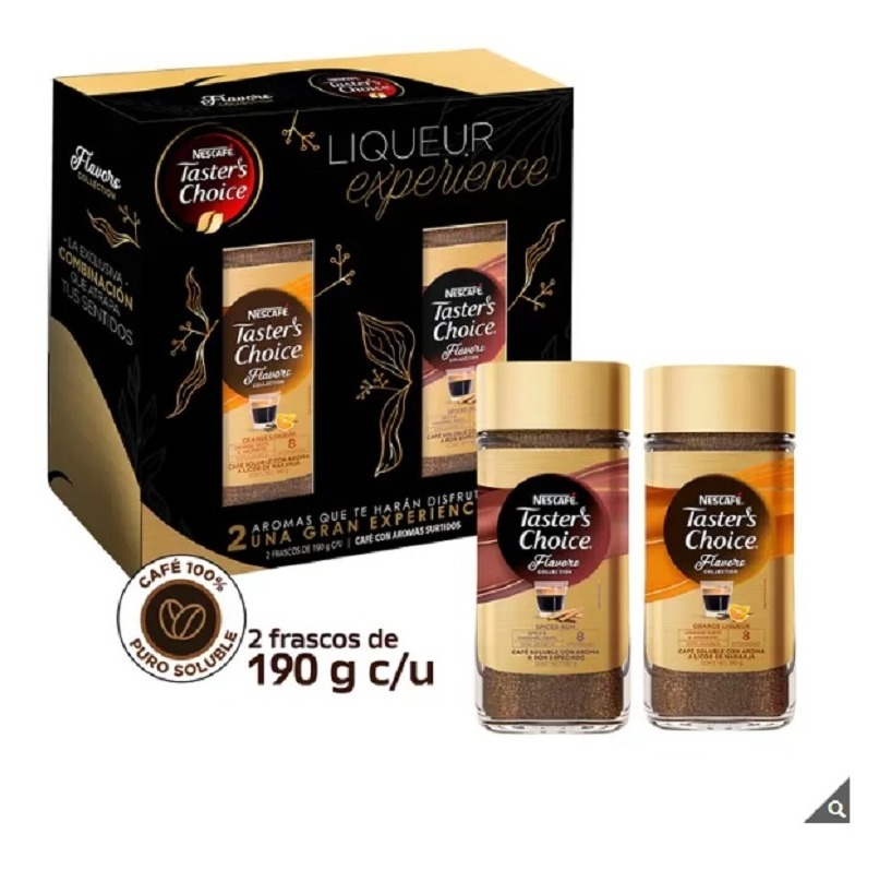 Nescafé Taster's Choice Ron Y Licor De Naranja 2pzas De 180g Meses