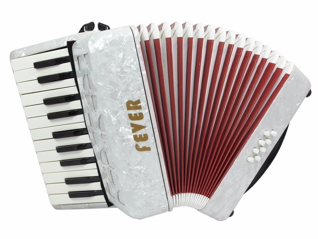 Acordeón A Piano 22 Teclas 8 Bajo Blanco 6,099.00 en Mercado Libre