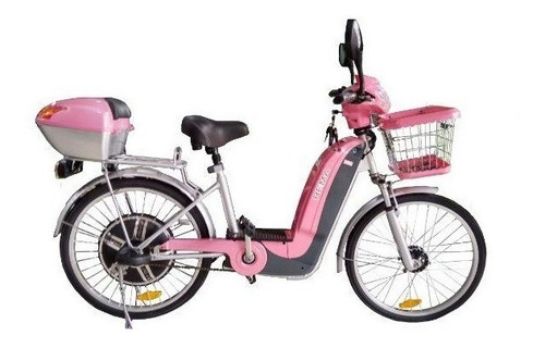 Bicicleta Elétrica Sousa 350w + ( Baú Cesta 4 Baterias ) Mercado Livre
