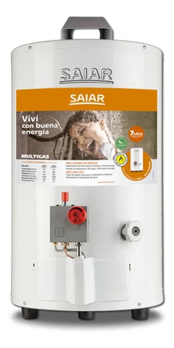 Termotanque Gas Saiar - 50 Lts - Conexion Superior - De Pie | Mercadolibre