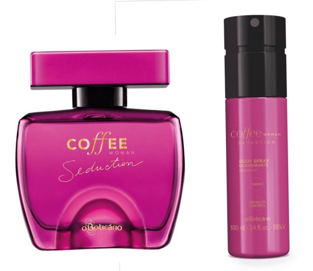 Kit Coffee Woman Seduction Boticário Colônia E Body Spray