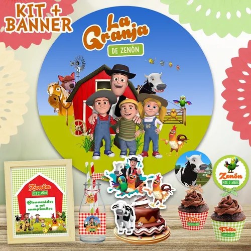 Kit Imprimible La Granja De Zenón Cumpleaños Deco + Candybar