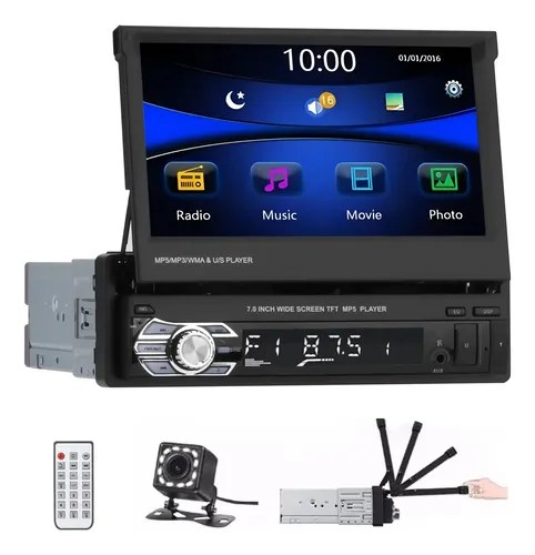 Estereo De Pantalla Para Carro 1 Din 7 Pulgadas Con Camara | Envío gratis