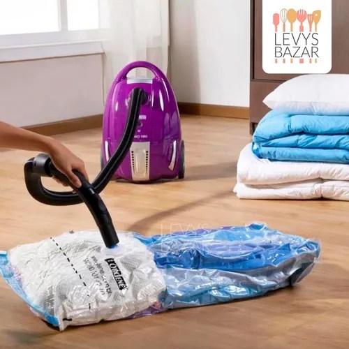 Bolsa Para Guardar Ropa Al Vacio Ahorra Espacio 110X80Cm Gde | Levysbazar