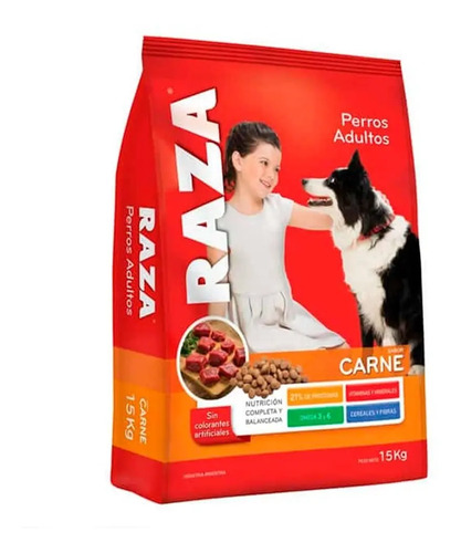Alimento Raza Para Perros Adultos Carne X 15 Kg. | Mercadolibre