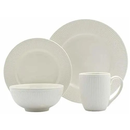 Tabletops Gallery Vajilla Redonda De Porcelana Blanca Con Re Meses