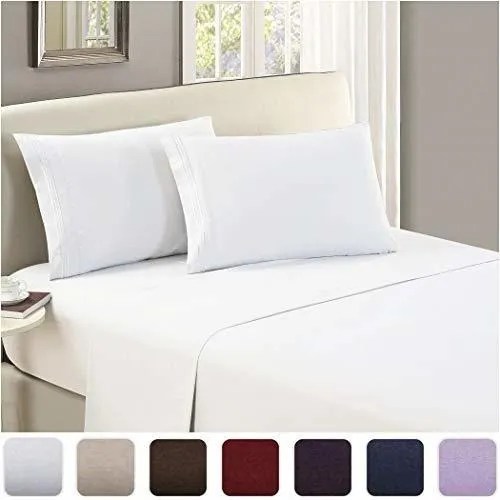 Sabana Plana De Lujo Mellanni Sabana Encimera De Microfibr Envío gratis