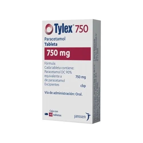 Tylex 40 Tabletas 750mg Envío gratis