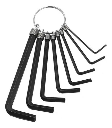 Llave Allen (Alen), 1.5, 2, 2.5, 3, 4, 5, 6 mm, color negro | MercadoLibre