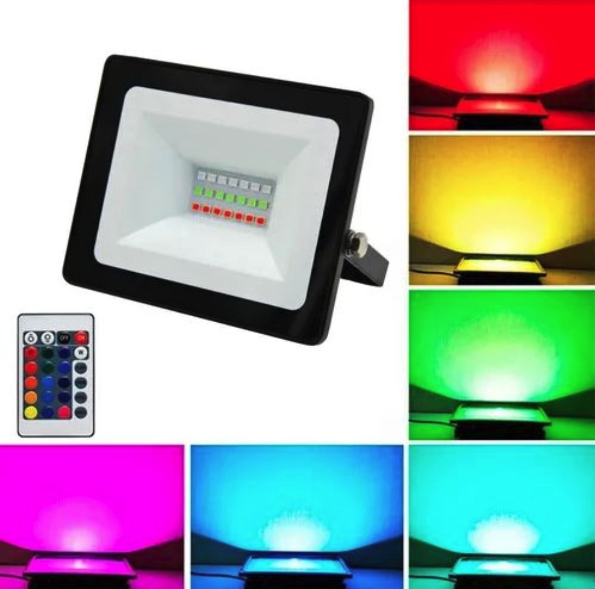 Reflector Led Rgb 10w Multicolor Para Exterior Sl Lighting MercadoLibre