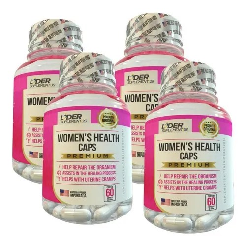 Women's Health Caps 60 Cápsulas 500mg Kit Com 4 Potes MercadoLivre