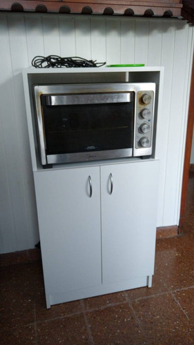 Mueble P/Microondas Y Horno Electrico Cocina Puertas Muebled | Mercadolibre