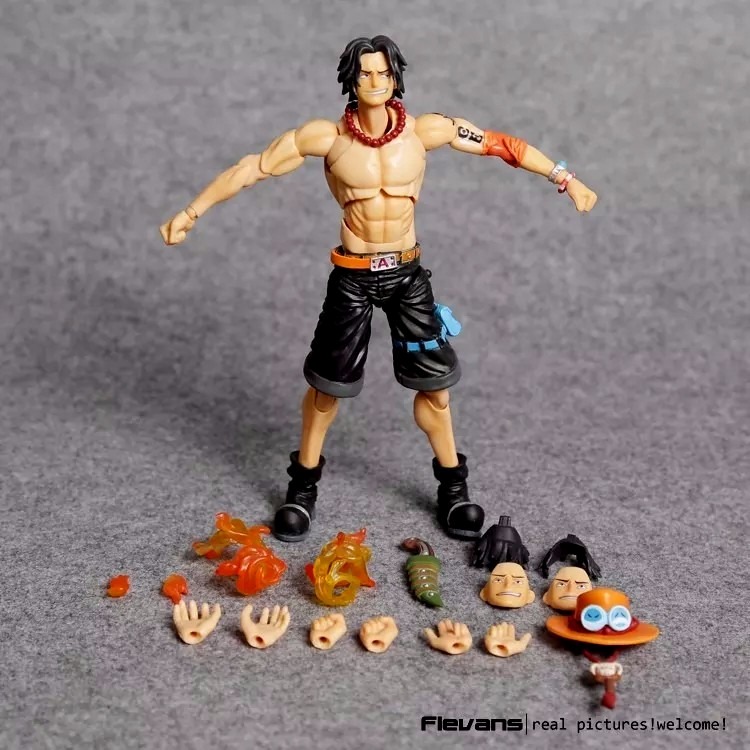 One Piece Portgas D. Ace Action Figure Articulado Parcelamento sem