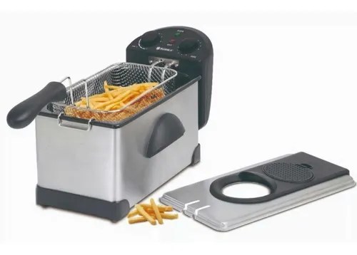 Freidora Electrica 3 Litros Acero Inox Timer Papas Fritas | Home Success
