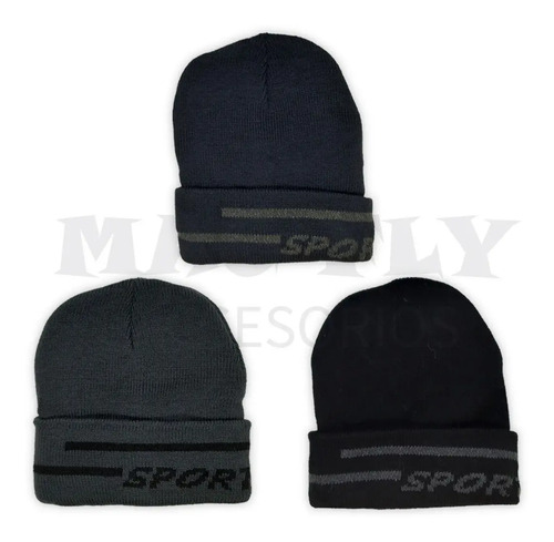 Gorros De Lana Por Mayor Invierno Corderito Sport X 6 Un | Cuotas Sin Interés