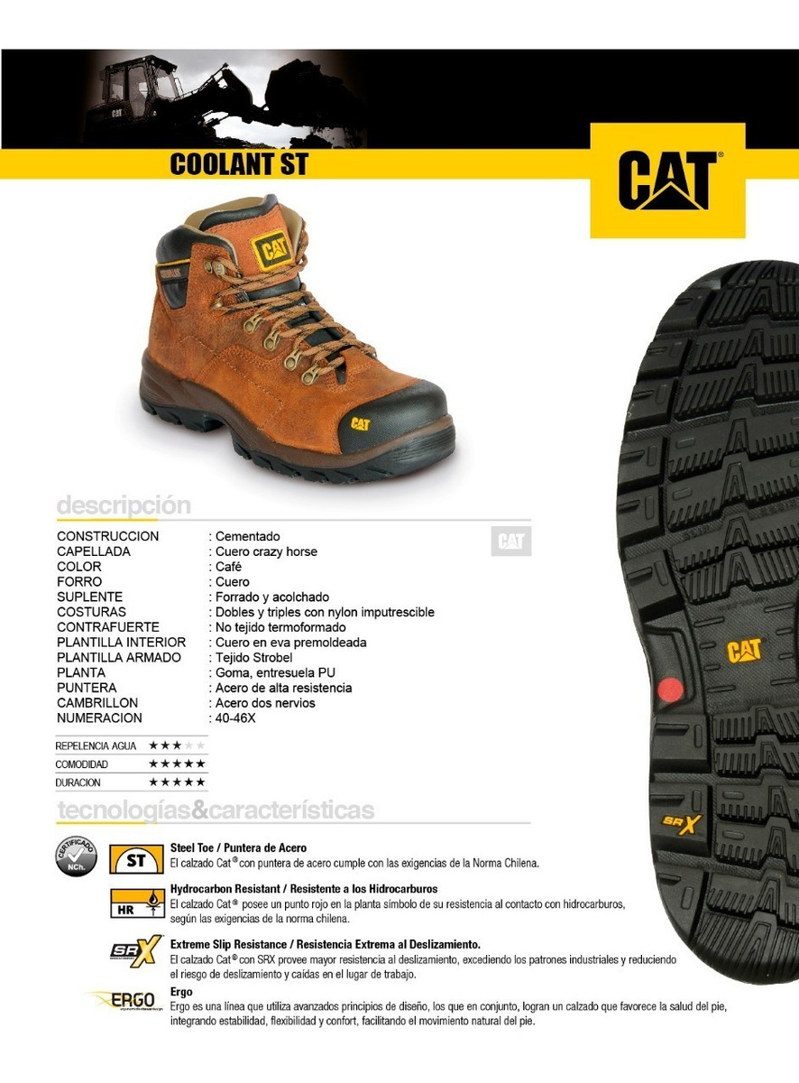 Botas Caterpillar Coolant St Pp+d Seguridad Meses sin intereses