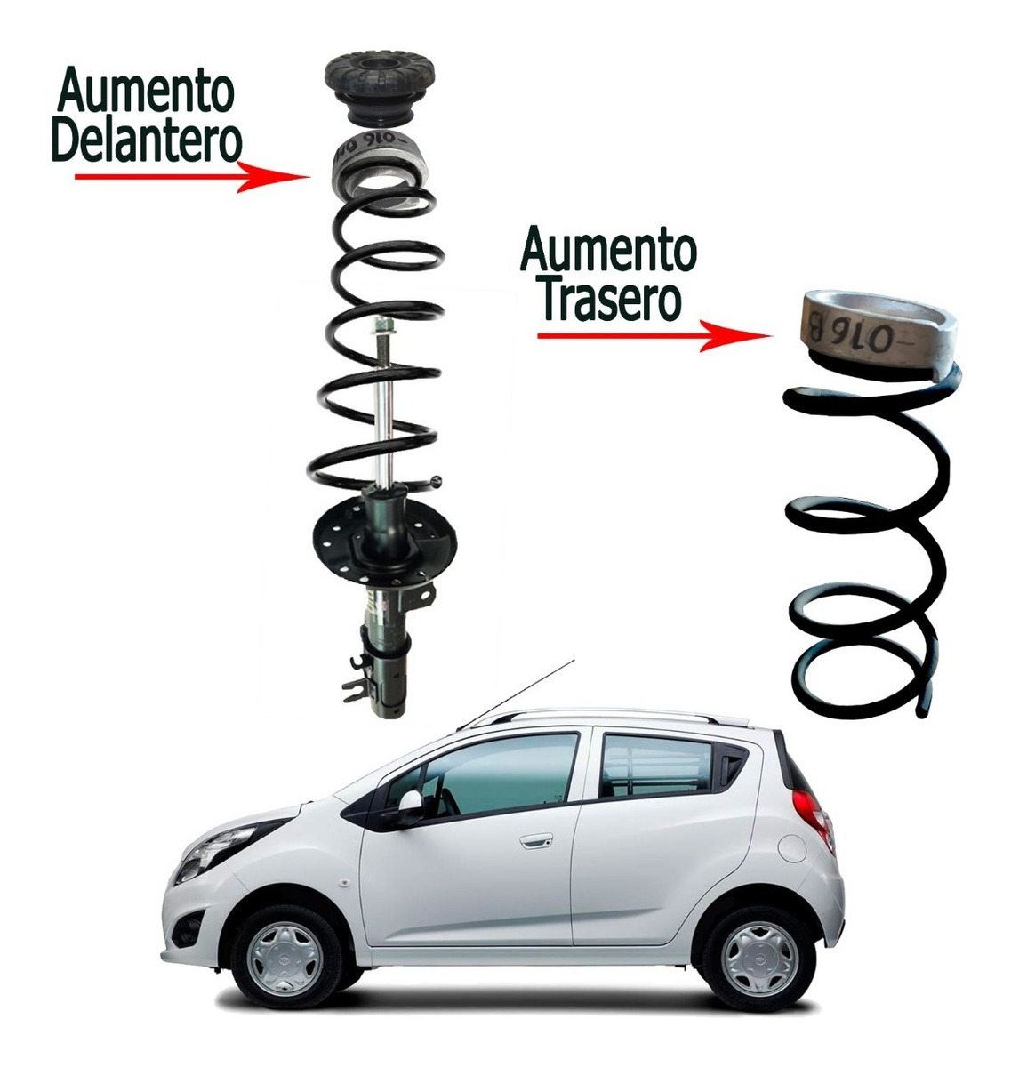 Lift Kit Altura Suspension Lavantar Chevrolet Spark / Beat Envío gratis