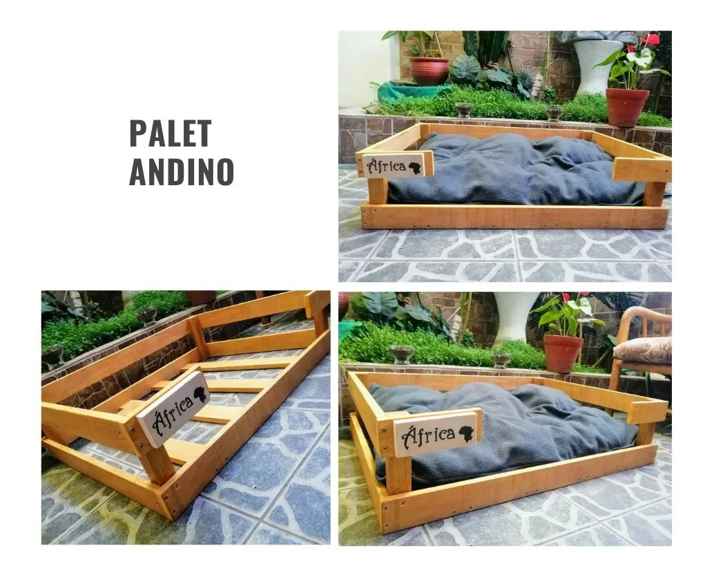 Cama Elegante Para Perro / Modelo Palet Andino Pequeño Mercado Libre