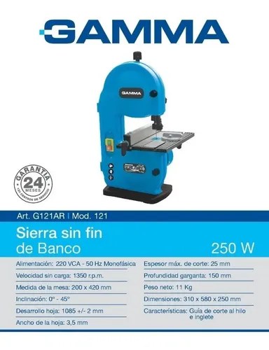 Sierra Sin Fin Para Madera Gamma G121 | Somos Brico