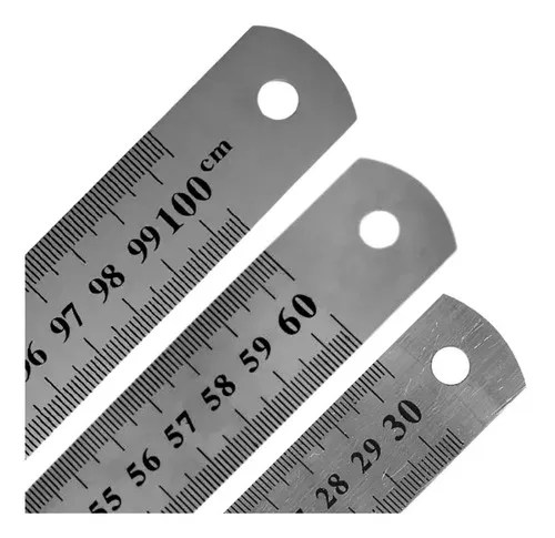 NYBC Régua De Medir Aço Inox 30Cm/ 60Cm/ 1 Metro Projetista de acero