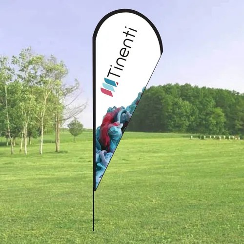 Fly Banner Pétalo Gota 190cm Publicidad Reforzado Bandera