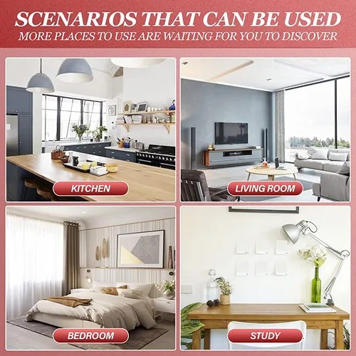 Pilipane Retro Kitchen Timer Wall Clock, Red Vintage Silent Meses sin