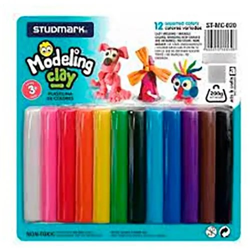 Plastilina De Colores Modeling Clay 12 Unidades MercadoLibre